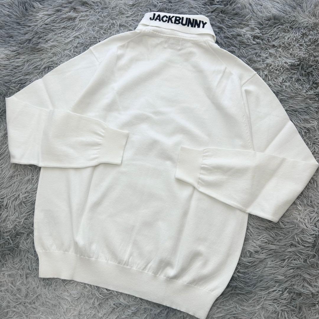 新品　ジャックバニー　ニット　セーター　タートルネック　ホワイト　サイズ6