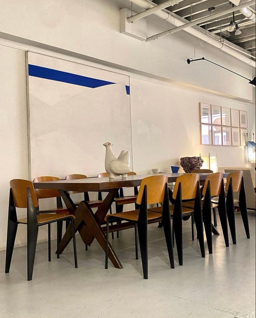 名作新品2脚セットJean Prouve STANDARD CHAIR 椅子復刻
