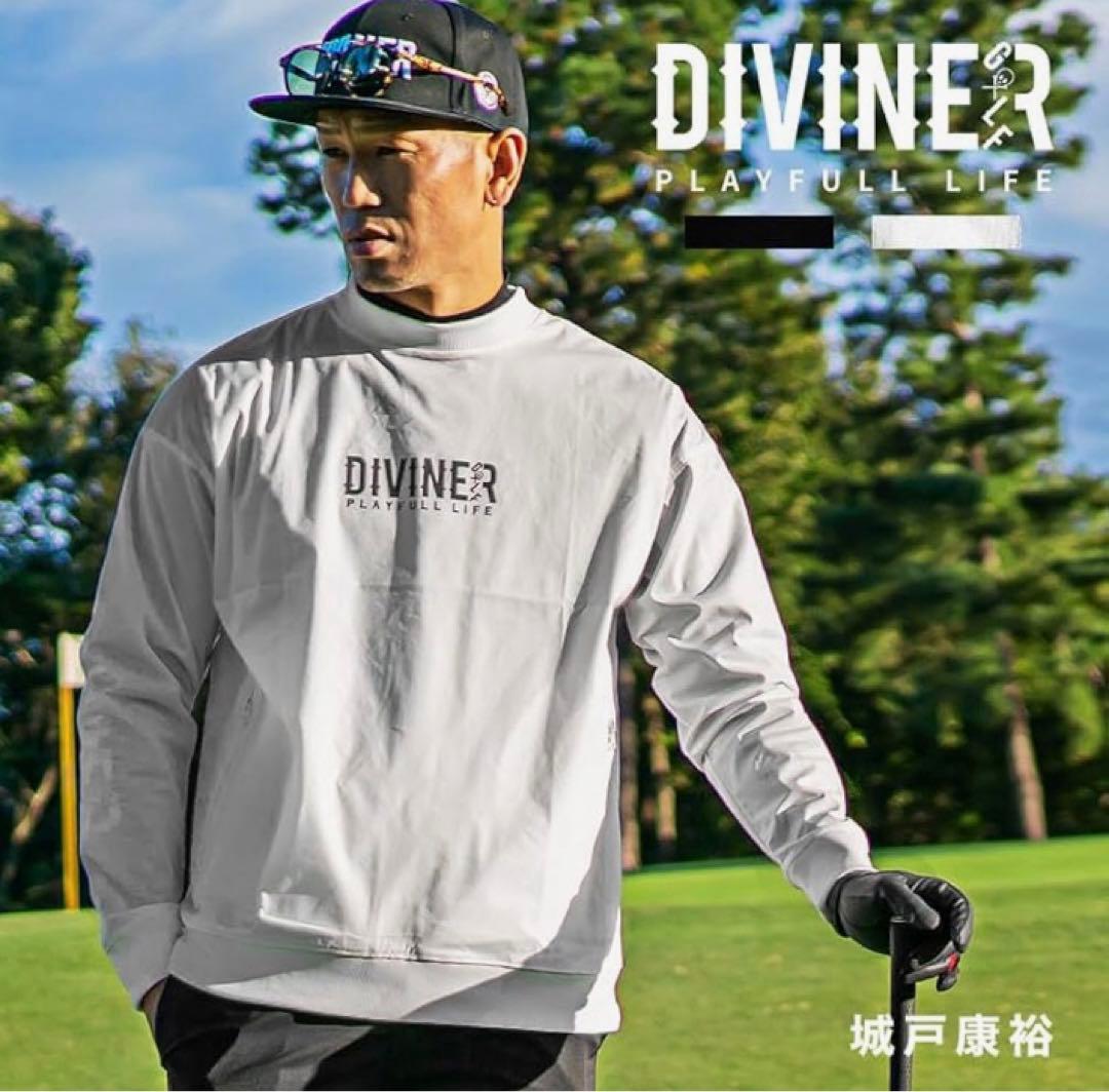 美品　DIVINER GOLF ゴルフウェア ストレッチ プルオーバー XL