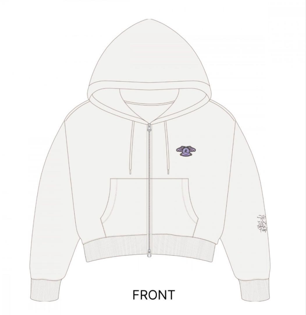 龍宮城Cropped Zip Up Hoodie