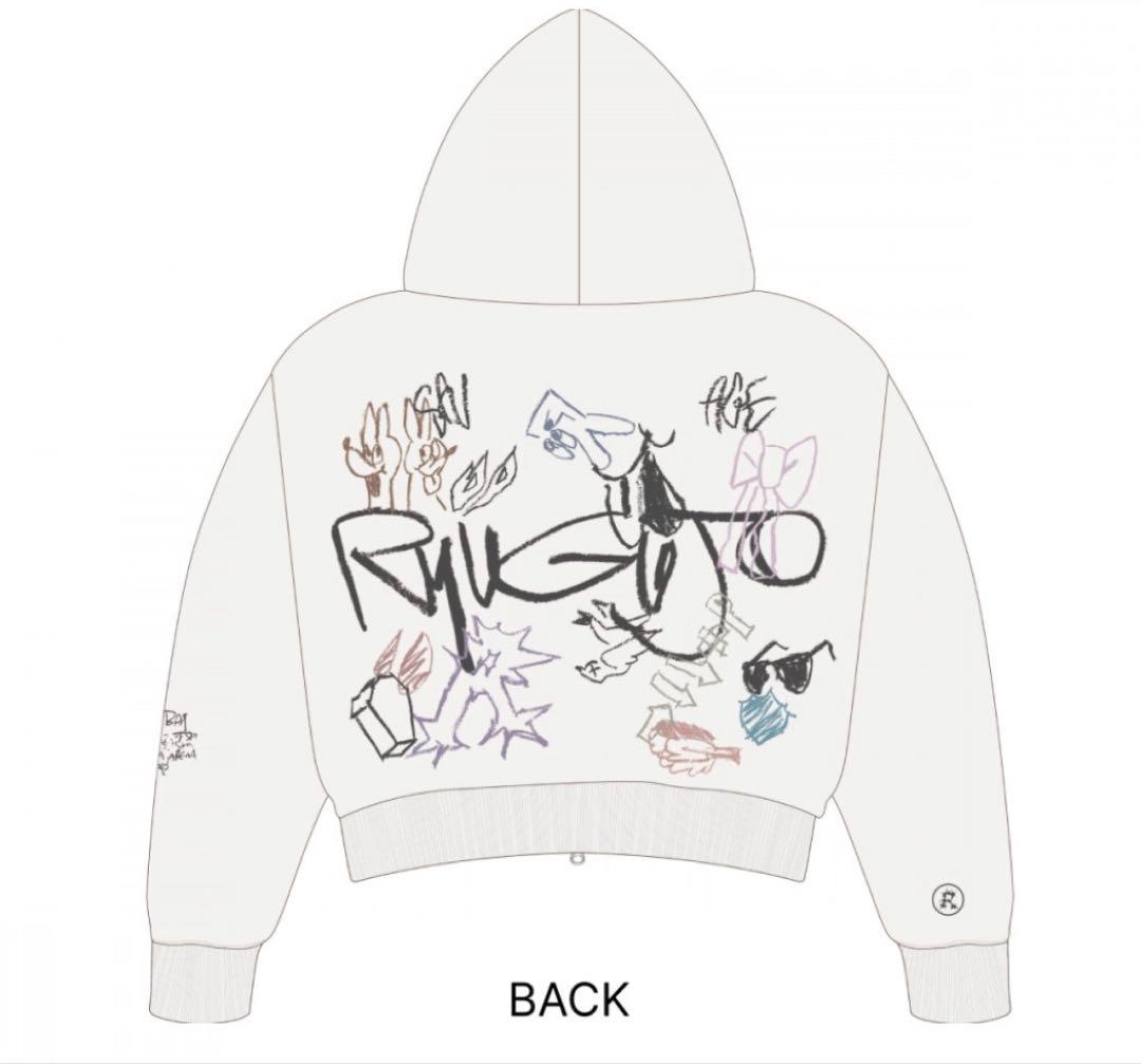 龍宮城Cropped Zip Up Hoodie
