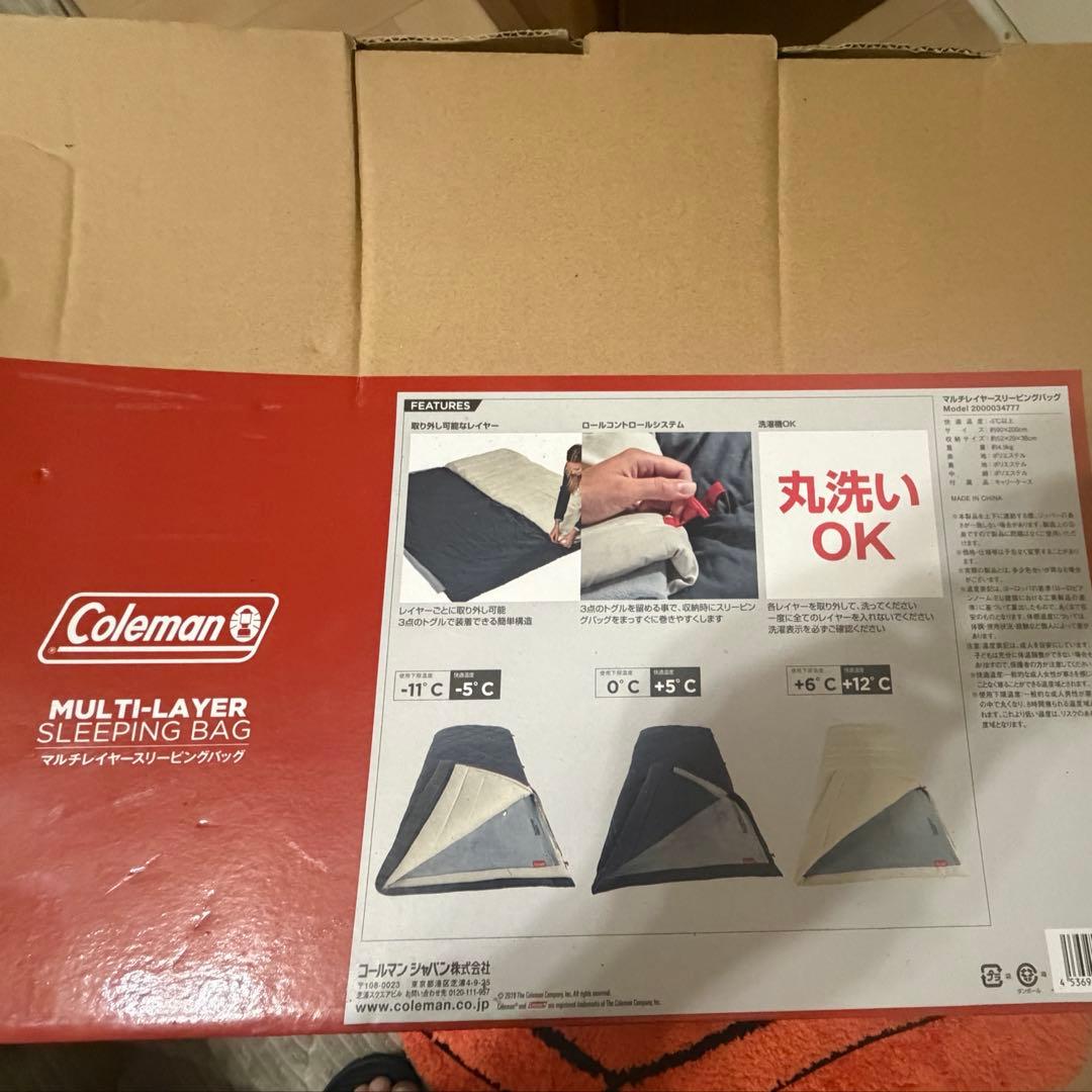新品未使用Coleman マルチレイヤースリーピンバック