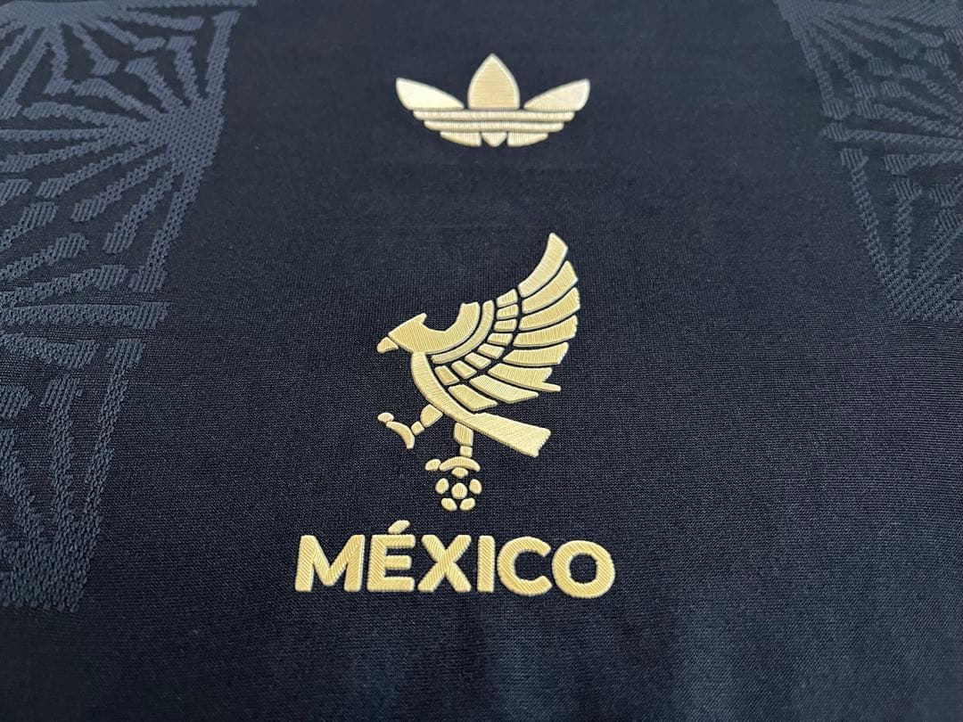 【半袖XL】⑮2025 メキシコ代表 ユニフォーム ブラック+ゴールド