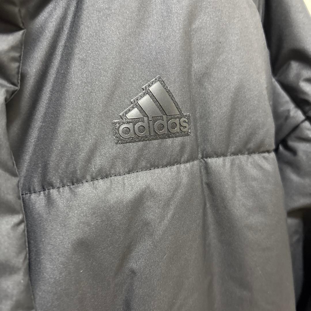 adidas ロング丈 ベンチコート S-Mサイズ　パデットコート