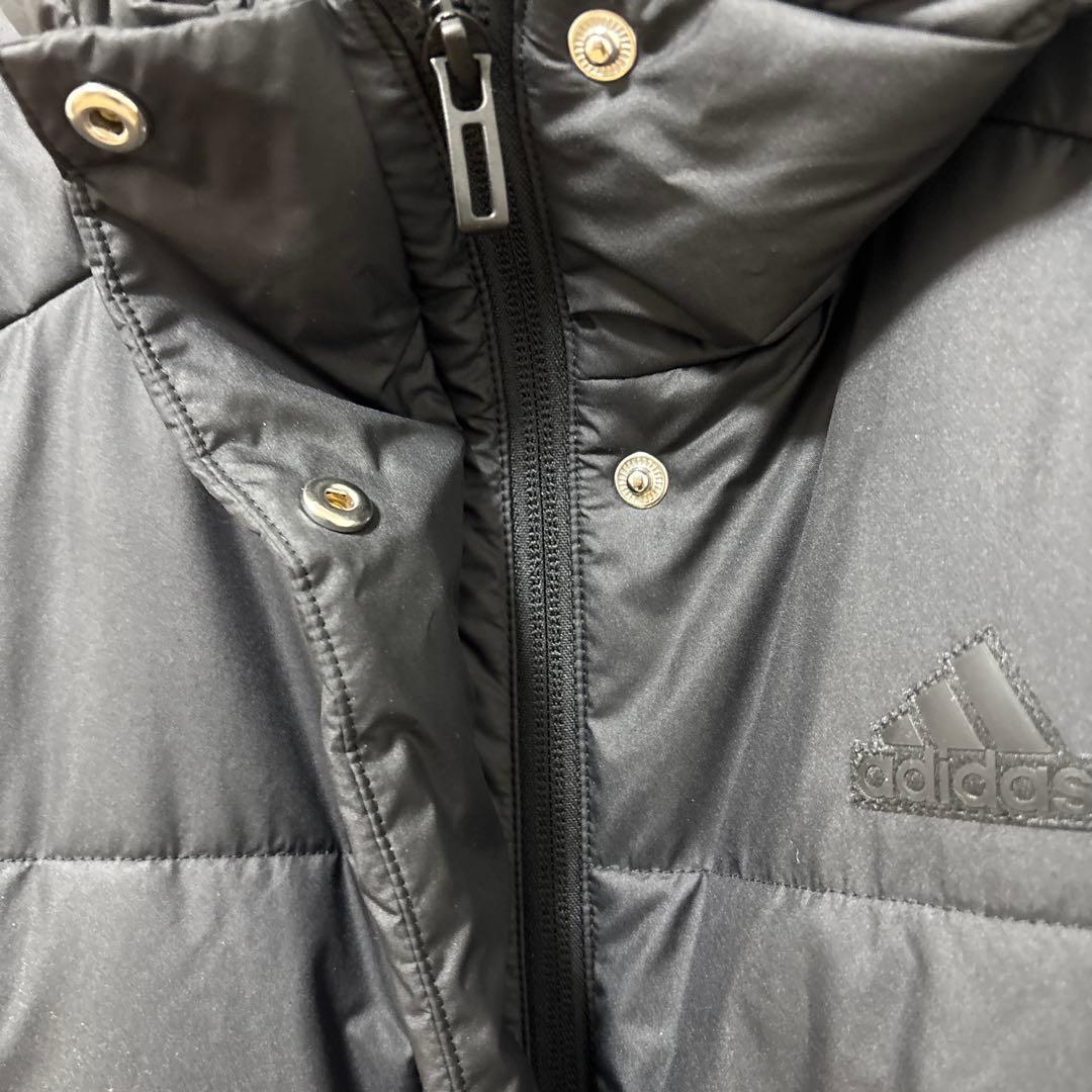 adidas ロング丈 ベンチコート S-Mサイズ　パデットコート