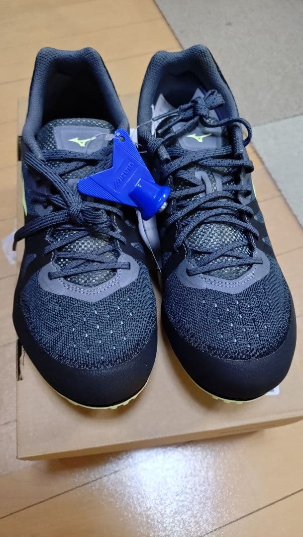 27.0cm MIZUNO スパイク・シューズ ブラック/ライムグレー