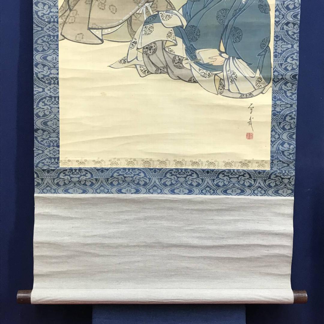 作者不詳/三歌人図/田島蕉雲/柿本人麻呂/小野小町/掛軸/名家伝来/AE-193