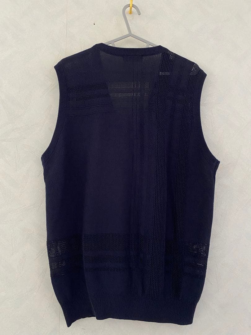 Munsingwear ニットベスト L ネイビー マンシングウェア ゴルフ