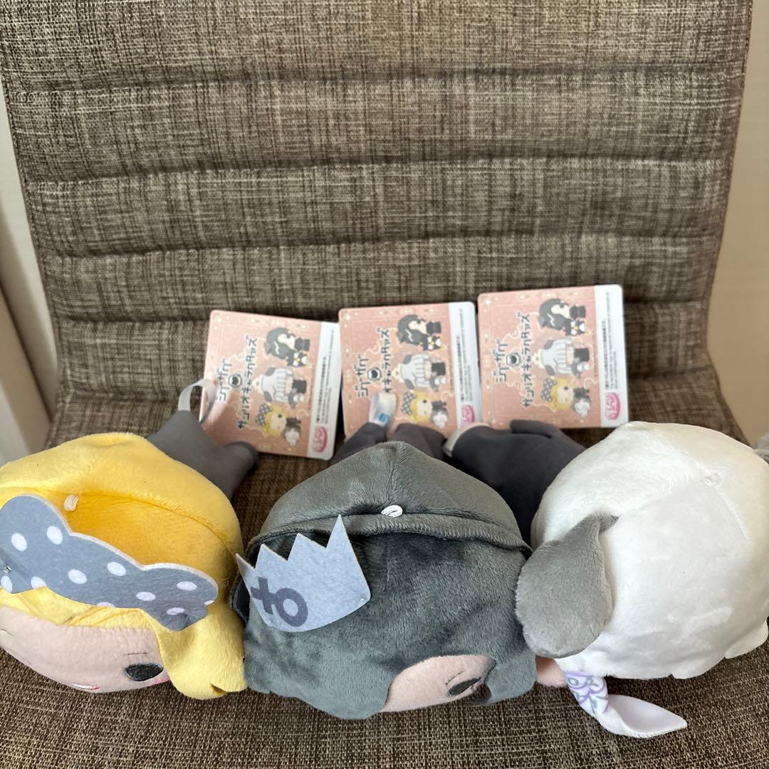 真天地開闢集団　ジグザグ×サンリオキャラクターズ 寝そべりぬいぐるみ　3種セット