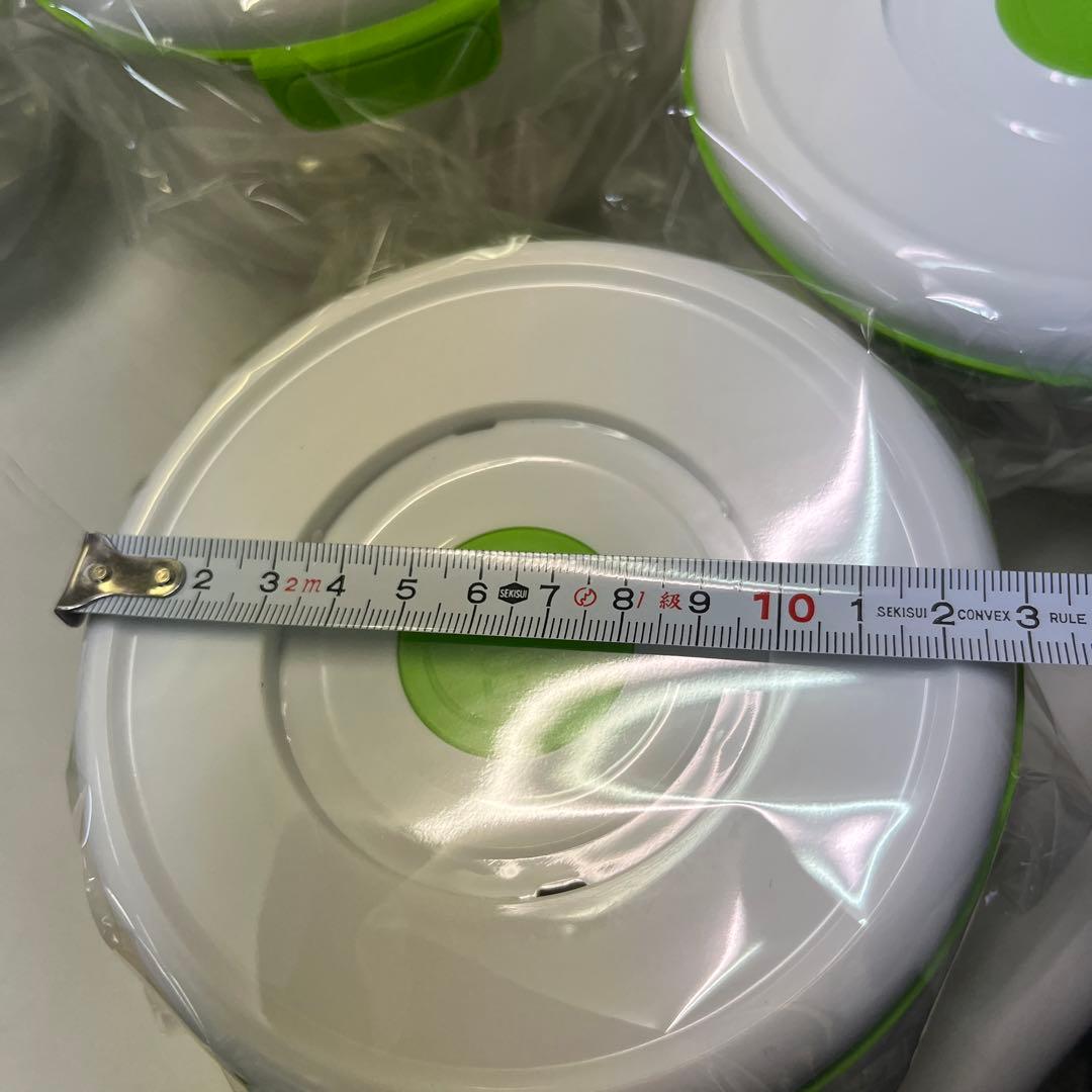 フォーサ食品保存容器 6個セット ホワイト グリーン