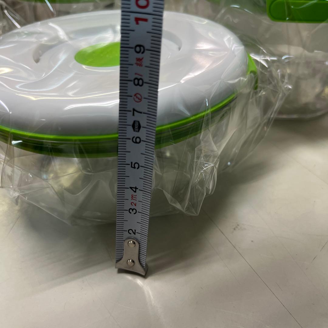 フォーサ食品保存容器 6個セット ホワイト グリーン