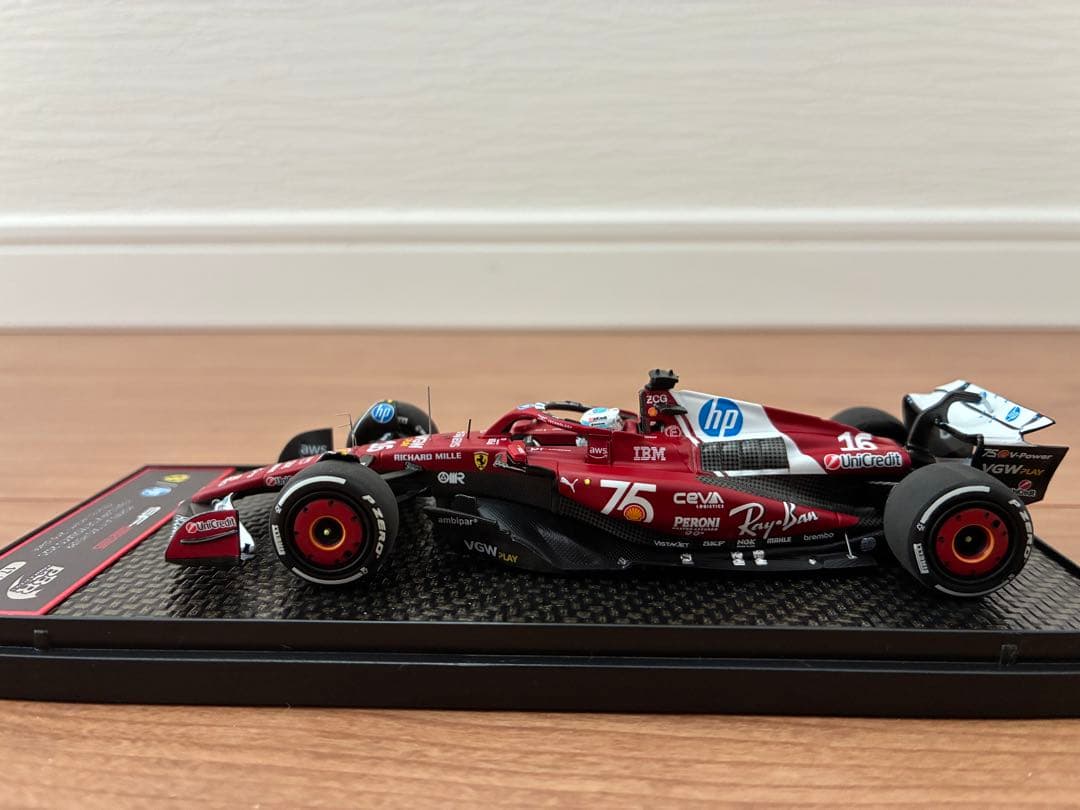 ミニチャンプス x BBR 1/43 SF-25 モナコGP C.ルクレール