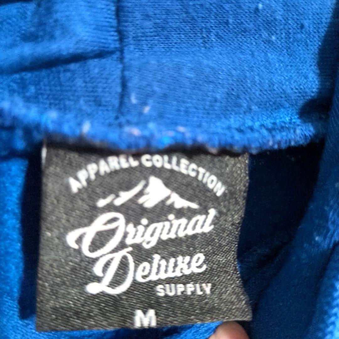 海外古着✨Dodgersドジャース フード付きスウェット【 M】 青