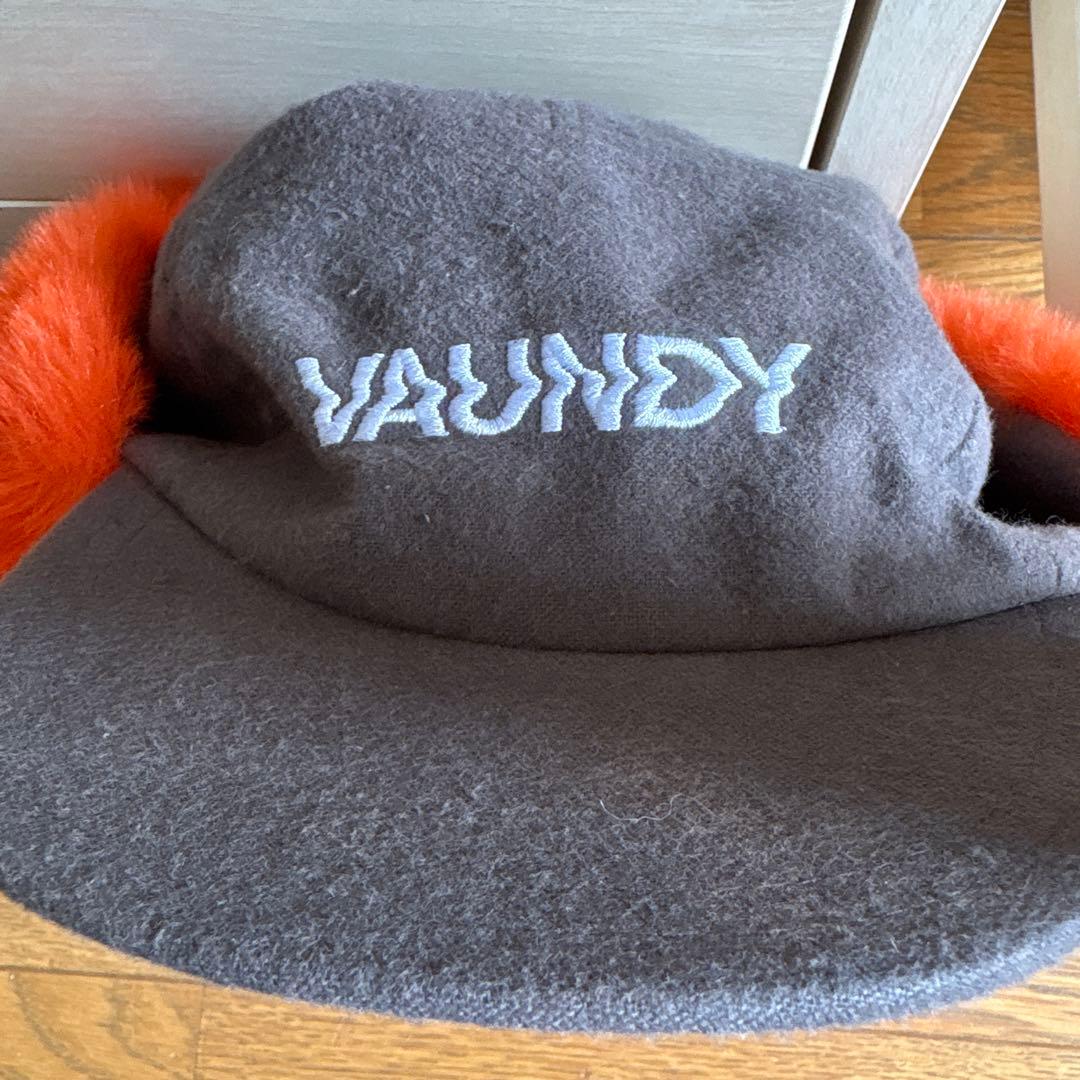 VAUNDY Logo Flight Cap グレー/オレンジ
