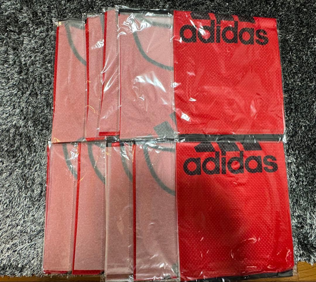 週末限定価格！adidas ビブス10枚セット 新品未開封 レッド 早い者勝ち