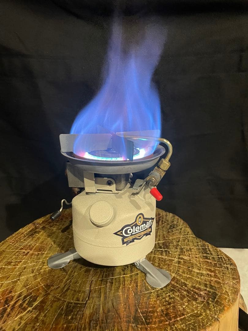 【塗装カスタム・中古動作確認済】Colemanピークワン400Aシングルバーナー