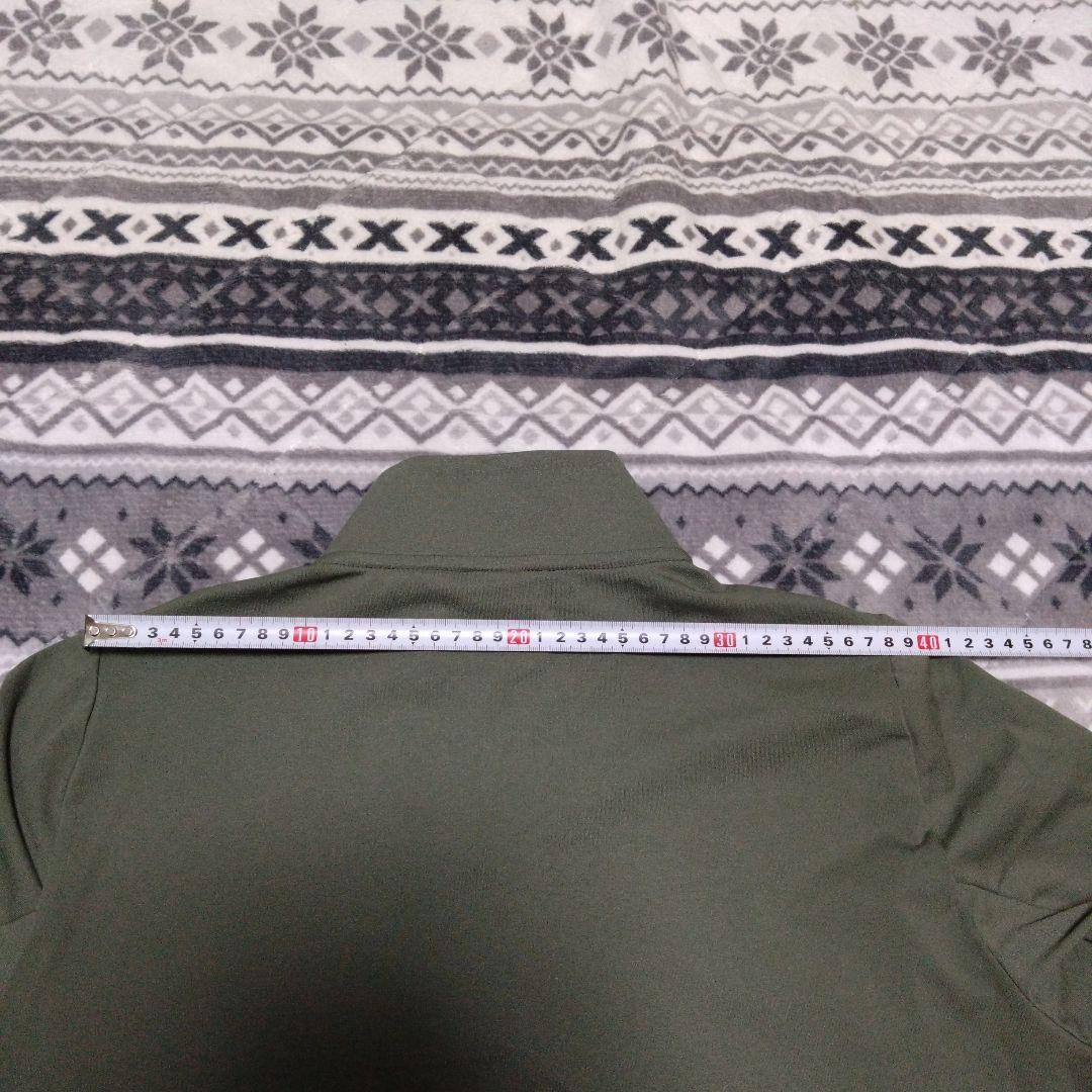 デサントゴルフ　ハーフジップ　モックネックシャツ　メンズLサイズ