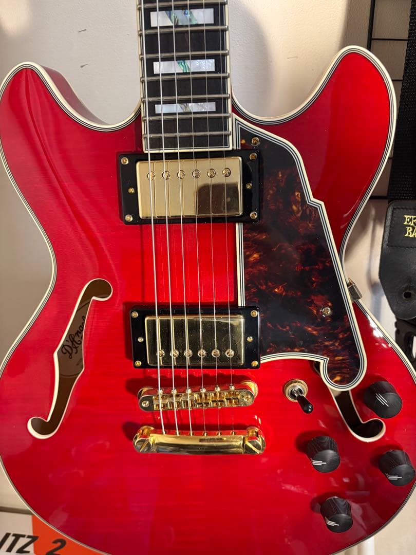 ギター D'Angelico Excel Mini DC, Trans Cherry