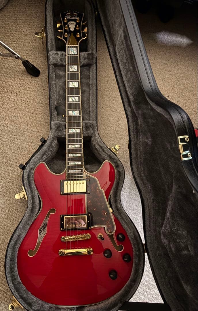 ギター D'Angelico Excel Mini DC, Trans Cherry