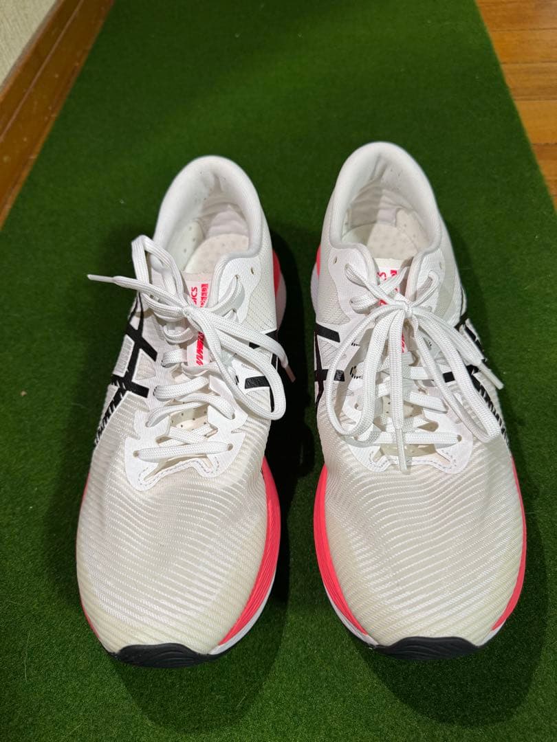 超美品　ASICS MAGIC SPEED2シューズ ホワイト/ピンク