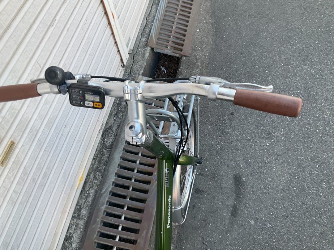 パナソニック最新機種電動アシスト自転車プロム20インチマッドオリーブ色