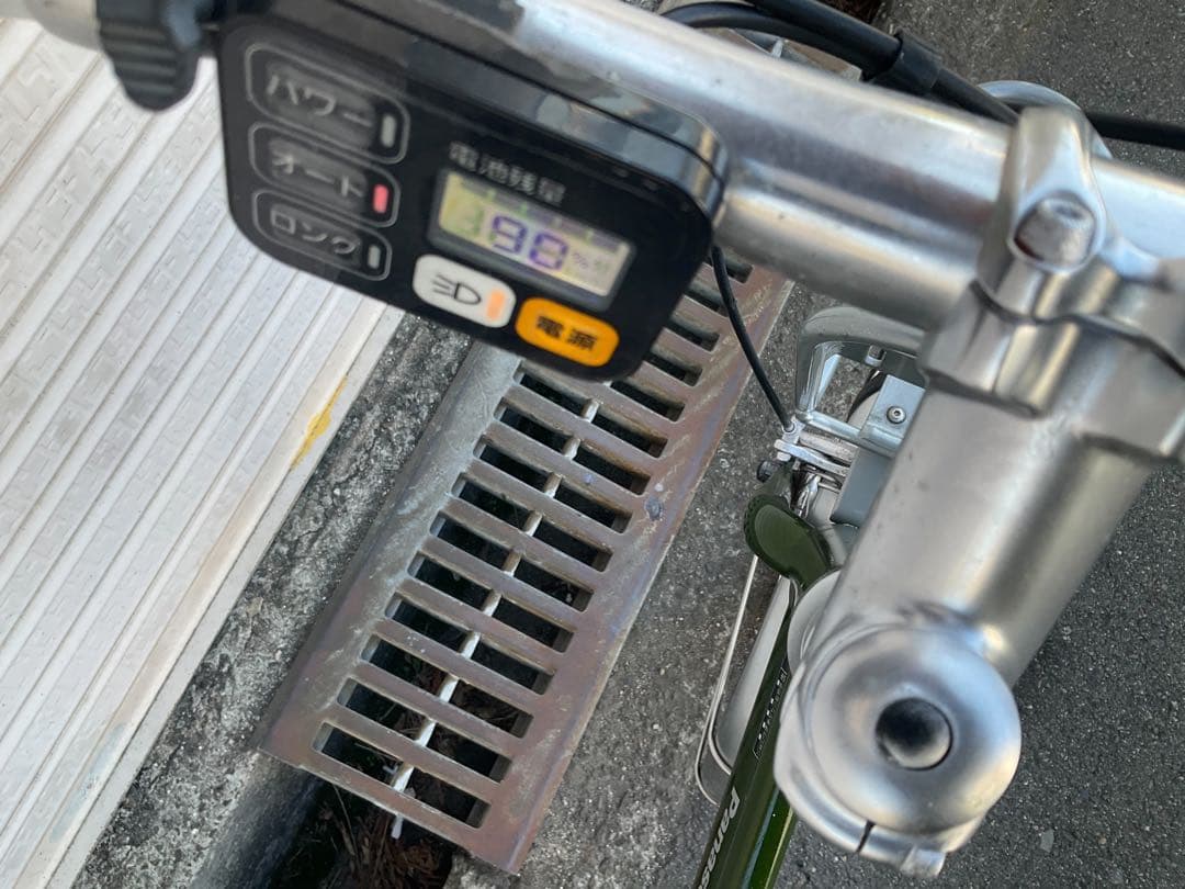 パナソニック最新機種電動アシスト自転車プロム20インチマッドオリーブ色