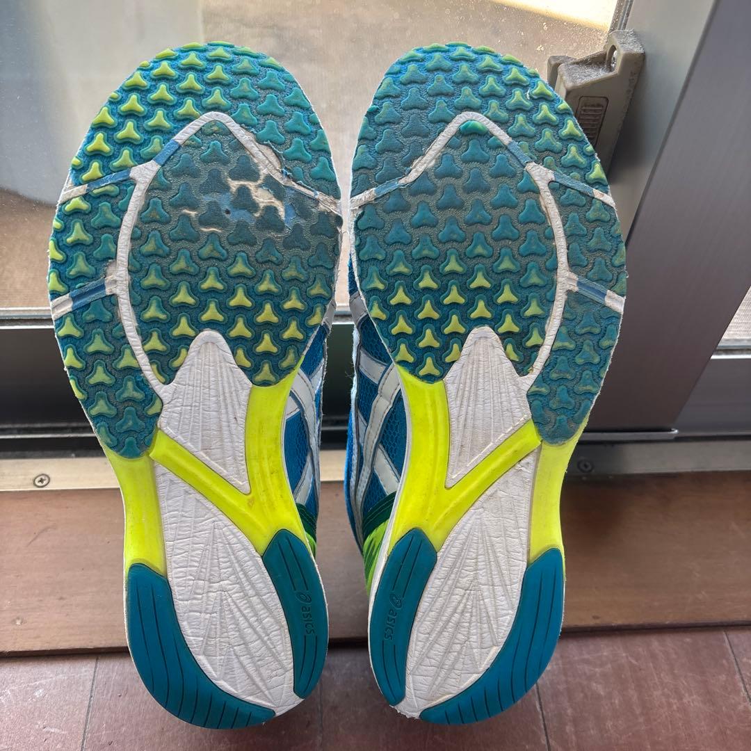 asics TARTHERZEAL 5 青/緑 スパイクシューズ　25.5cm