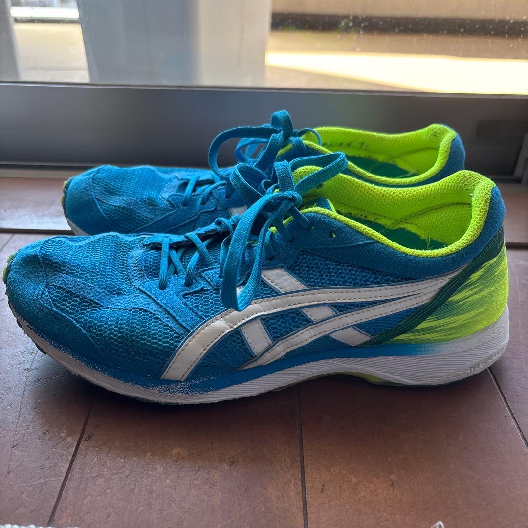 asics TARTHERZEAL 5 青/緑 スパイクシューズ　25.5cm