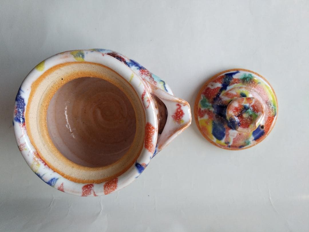 希少品 現代アート 萩碗 宝瓶 関大安 作 共箱 煎茶道具 玉露 かぶせ茶 新品