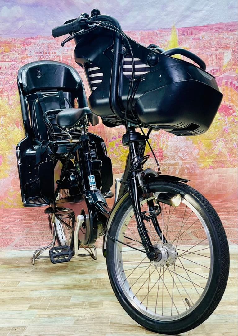 ZK3827 電動自転車 パナソニック ギュット 子供乗せ 20インチ 送料無料