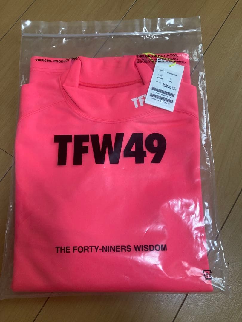 TFW49 長袖Tシャツ ロンT ピンク M 新品未使用 タグ付き ゴルフ