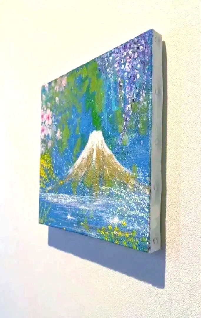 富士山との花々　原画　春