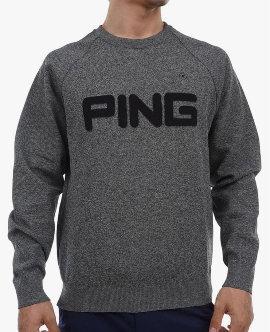 (月末限定価格)PING ゴルフ クルーネックニット LL