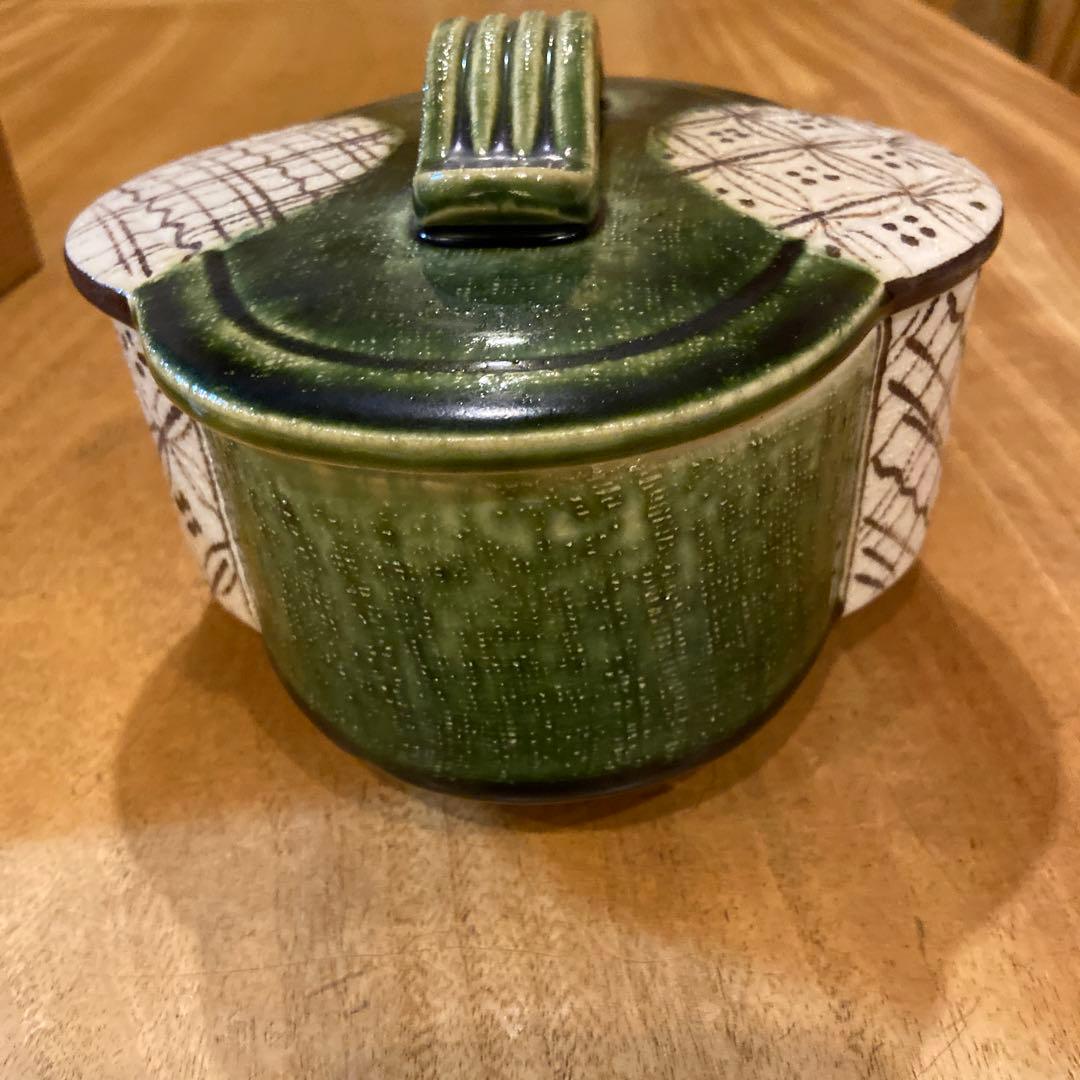 作家物織部焼喰籠箱付き