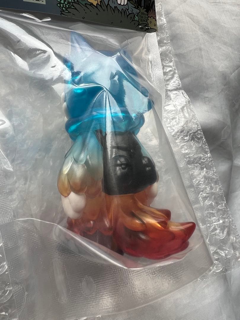 ★良個体・新品・送料込★あらいきりこ おおかみくん 夜あけ ソフビ フィギュア