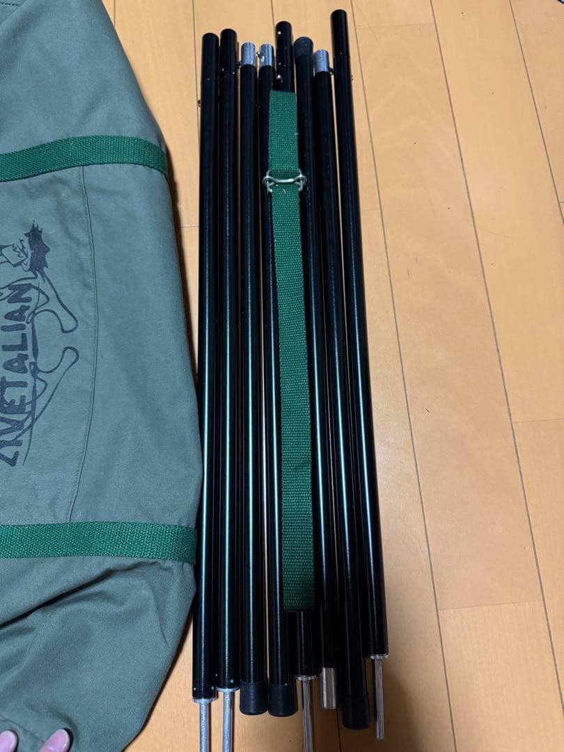 ジベタリアン　蝦夷幕 テント　初回ロッド