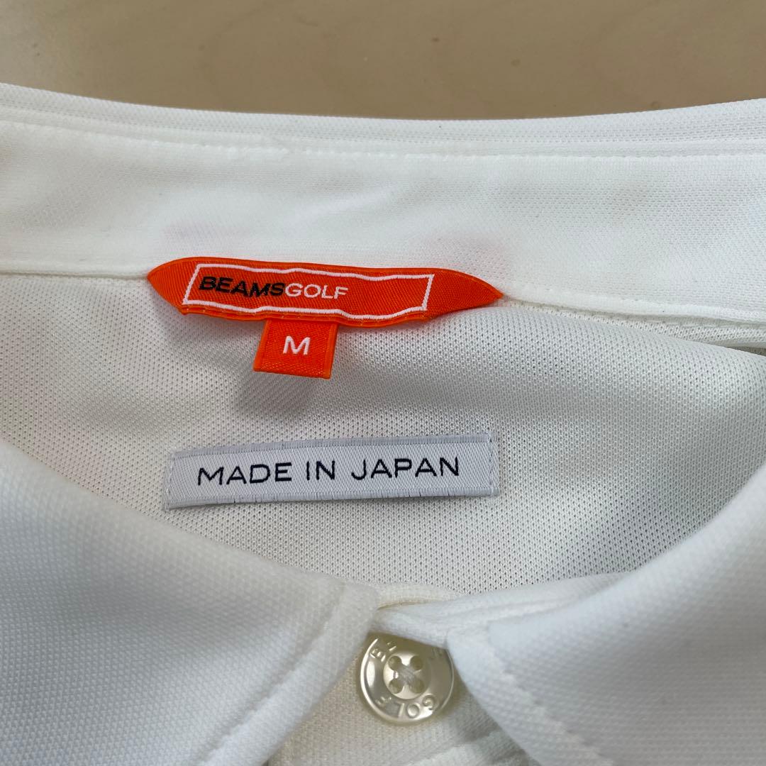 BEAMS GOLF ホワイト ポロシャツ M