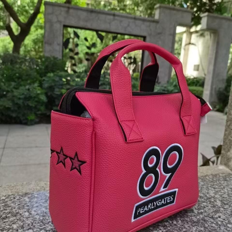 【新品未使用】パーリーゲイツ　ラウンドバッグ　カートバック 赤