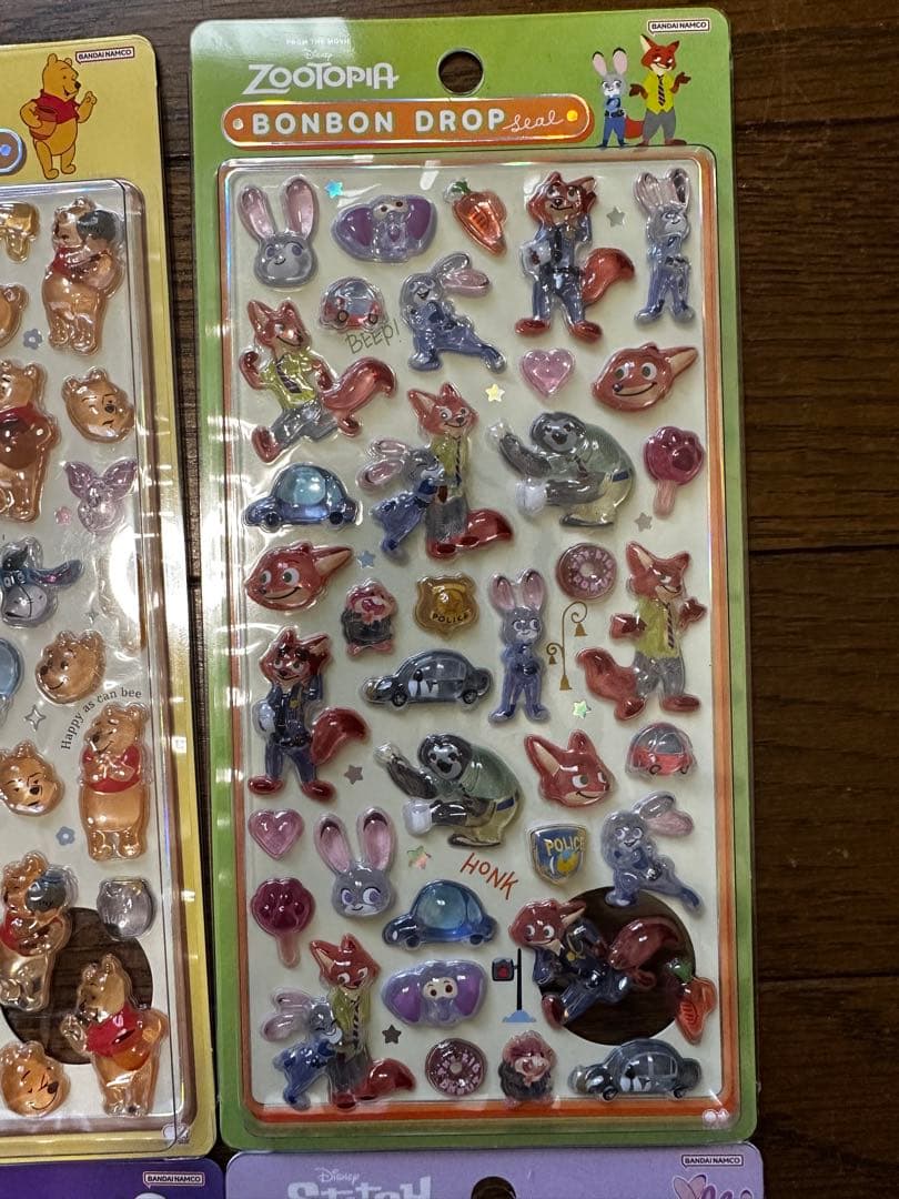 正規品　ボンボンドロップシール　ディズニー　6種
