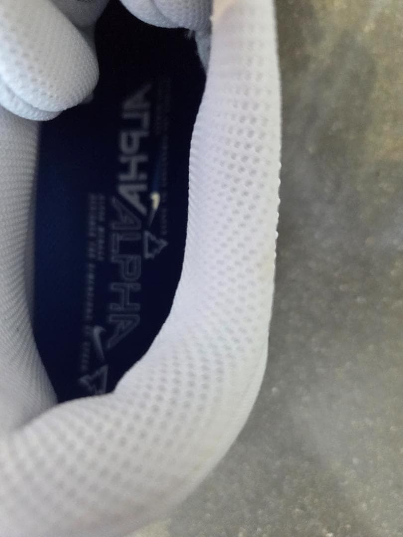 NIKE アルファメナス4 アメフトスパイク 白青 28cm