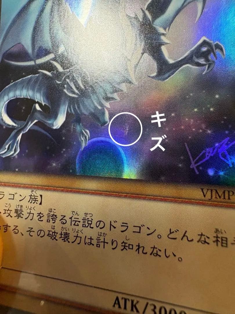 青眼の白龍 サインカード2枚セット