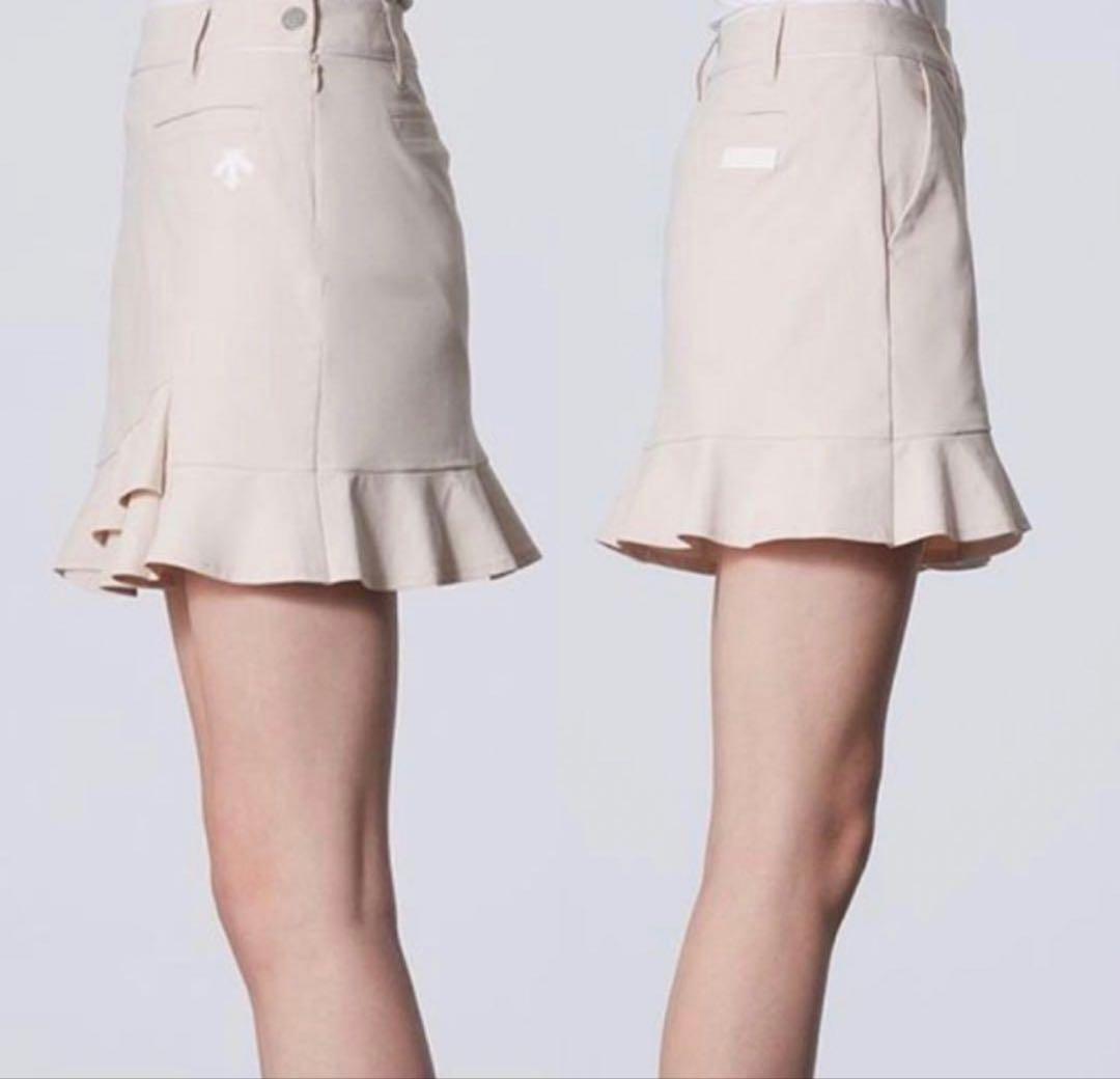 デサント　DESCENTE ゴルフ　ベージュ フリルスカート レディース ゴルフ