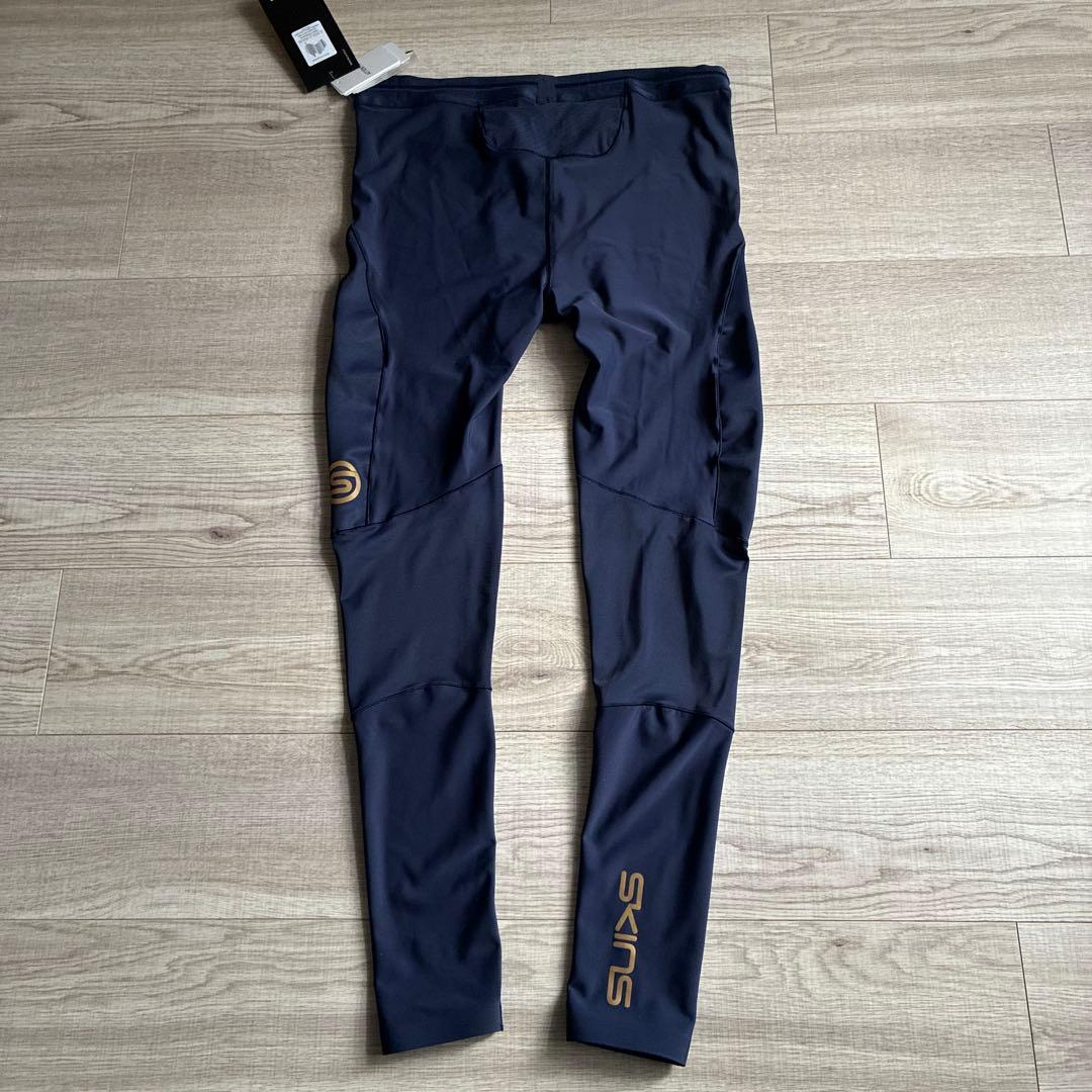 未使用 Skins series 5 ロングタイツ XXL ネイビー