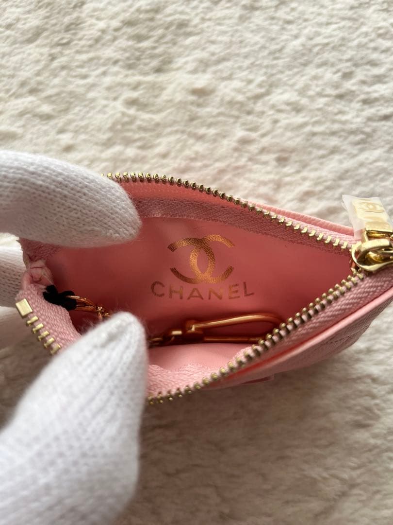 ノベルティー　CHANEL ピンクレザー ケース　レア