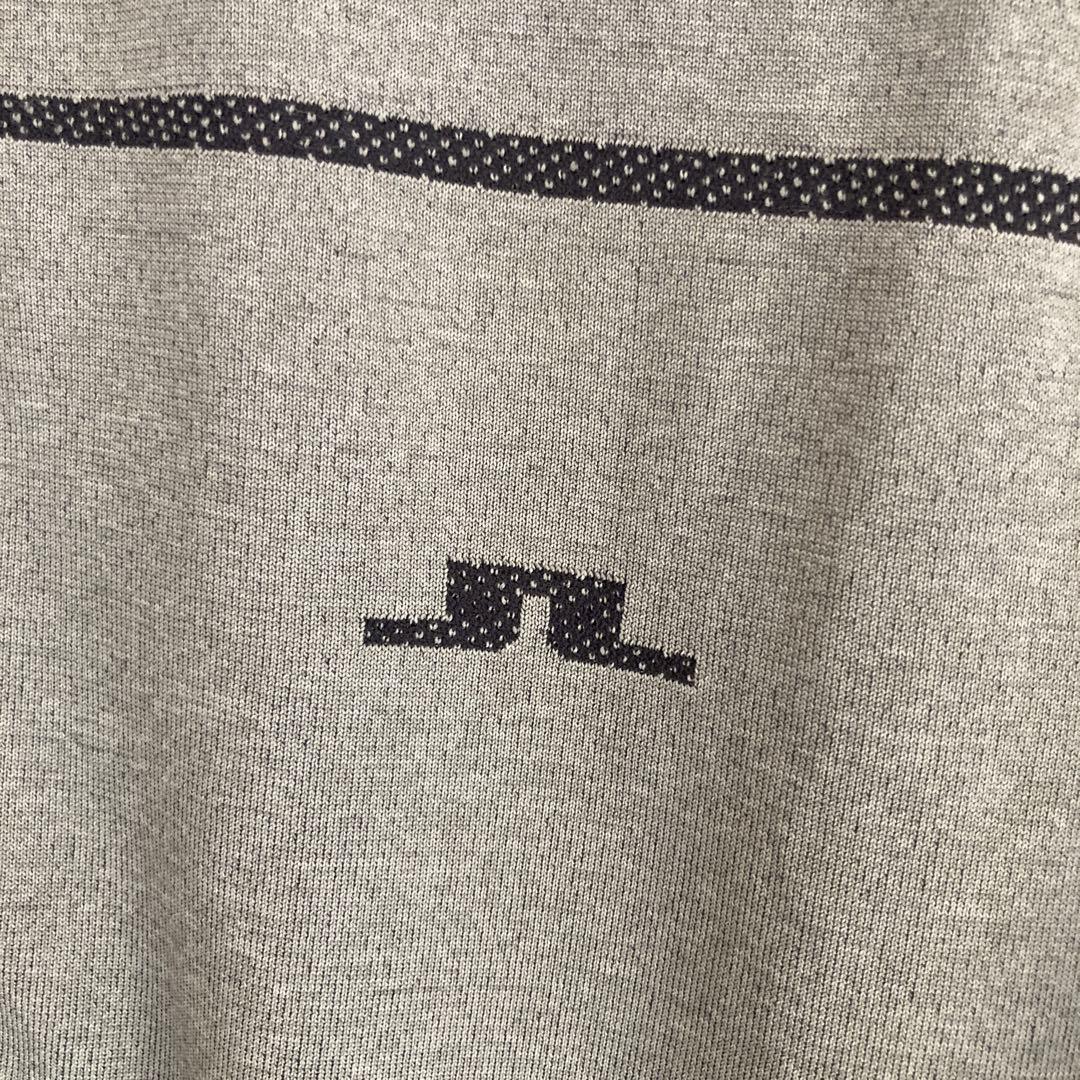 【新品未使用】J.LINDEBERG ゴルフウェア ハーフジップ グレーL