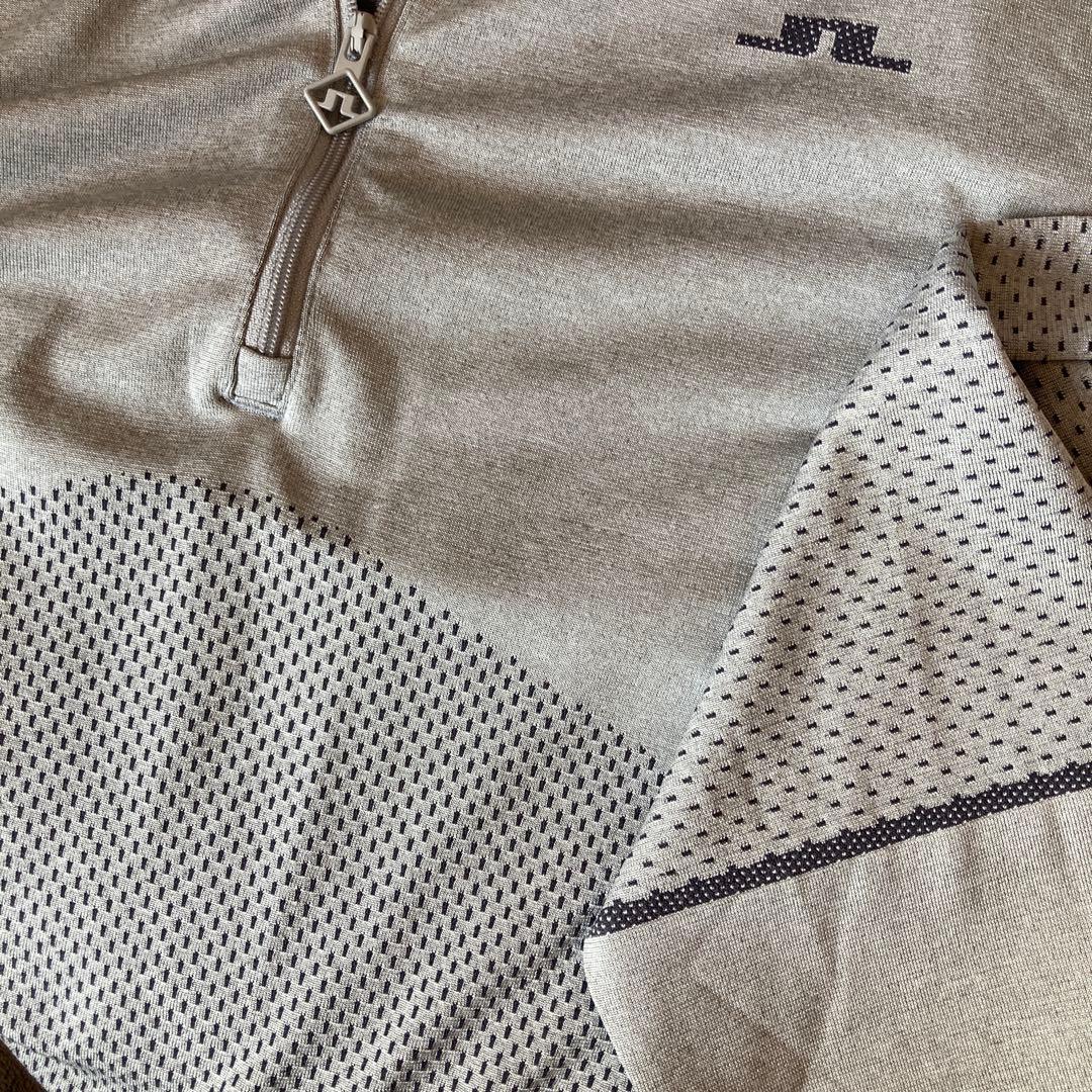 【新品未使用】J.LINDEBERG ゴルフウェア ハーフジップ グレーL
