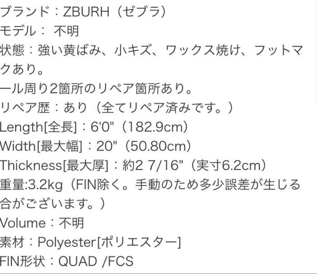 ZBURH ツインorクワッド ミッドレングスフィッシュ