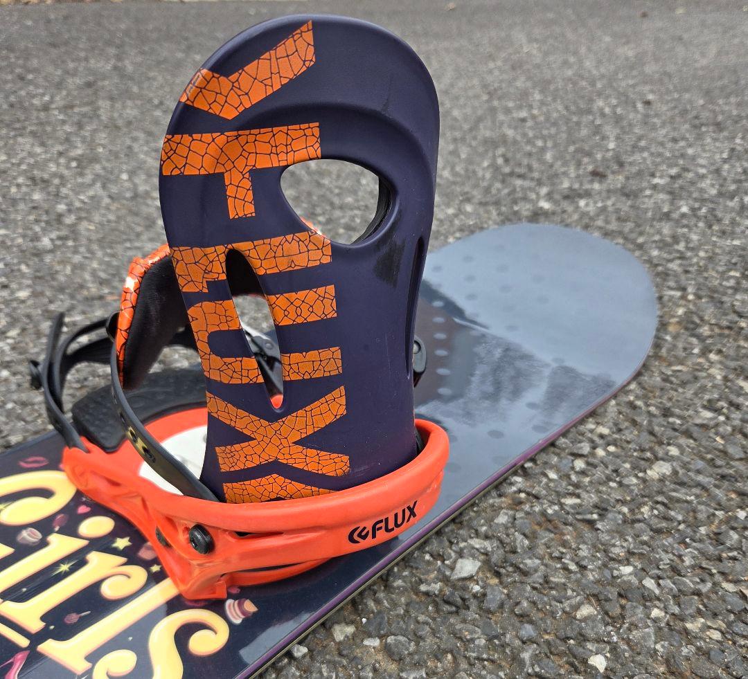 【永久ワックス無料】147cm SALOMON×FLUX スノーボードセット