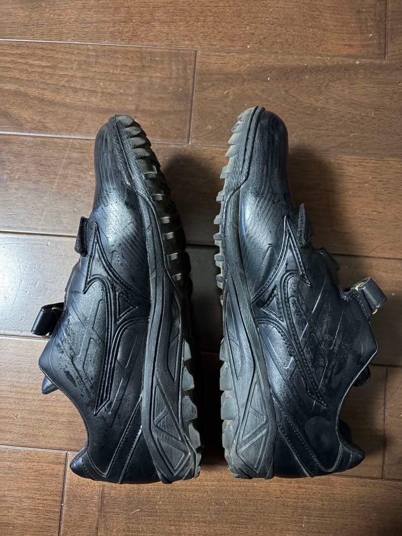 野球トレーニングシューズ 黒 ミズノプロ　28cm