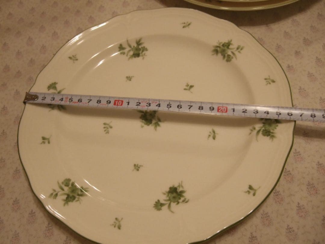 マーガレットハウエル　前畑陶器　グリーン　大皿　26.5cm プレート　3枚
